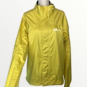 Nashbar Yellow Zip-Up Jacket Windbreaker Cycling Jacket Size M